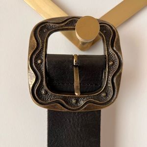 Genuine Leather Belt Made In Italy Punto Fibbia